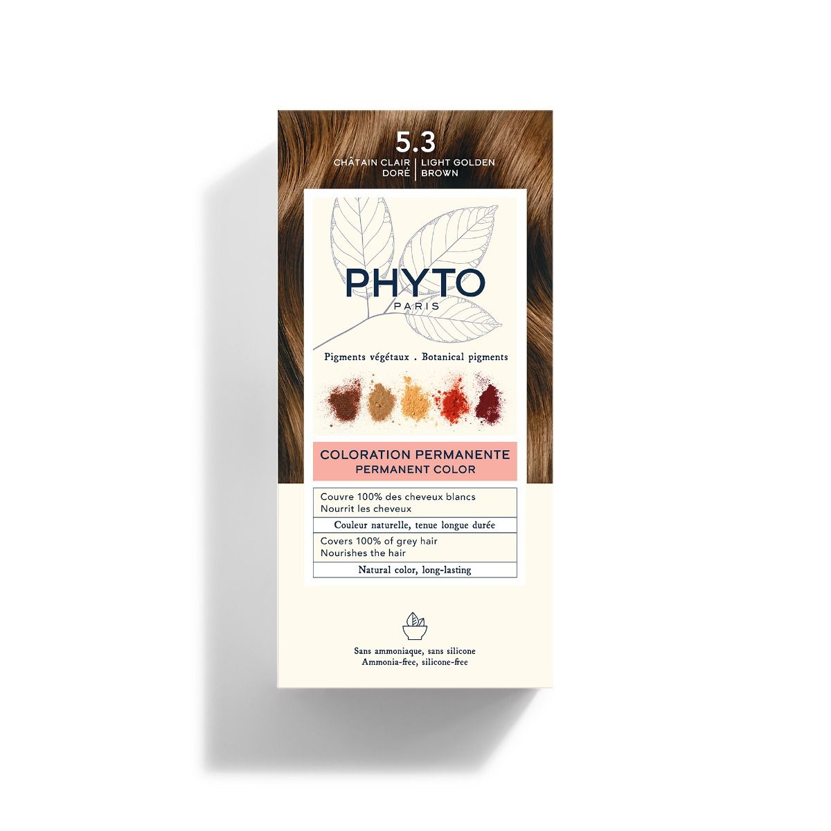 Phyto Hair Color 5.3 Castano Chiaro Dorato