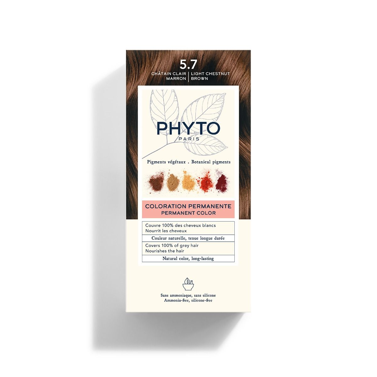 Phyto Hair Color 5.7 Castano Chiaro Tabacco